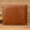 Trifold Men's Leather Wallet Genuine Leather Male Short Purse Real Cowhide Man Leather Wallets 3 Folds Card Holder Coin Purse