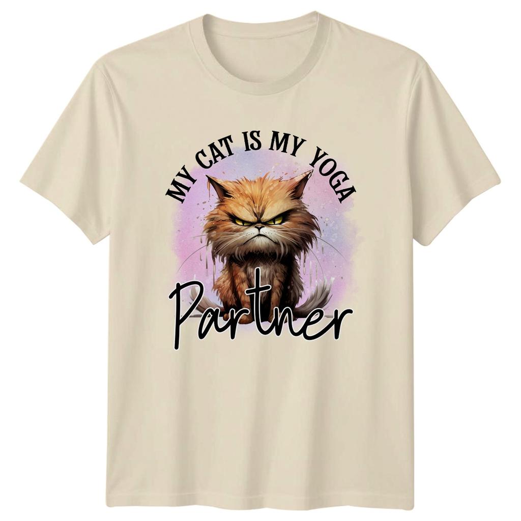 My Cat Is My Yoga TShirt Yoga Cat Cat Lover Birthday Gift For Him And Her