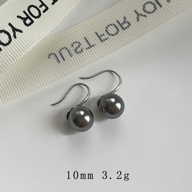 Pearl earrings women's niche unique earrings new earrings fashion commuter ear hooks high-end temperament earrings