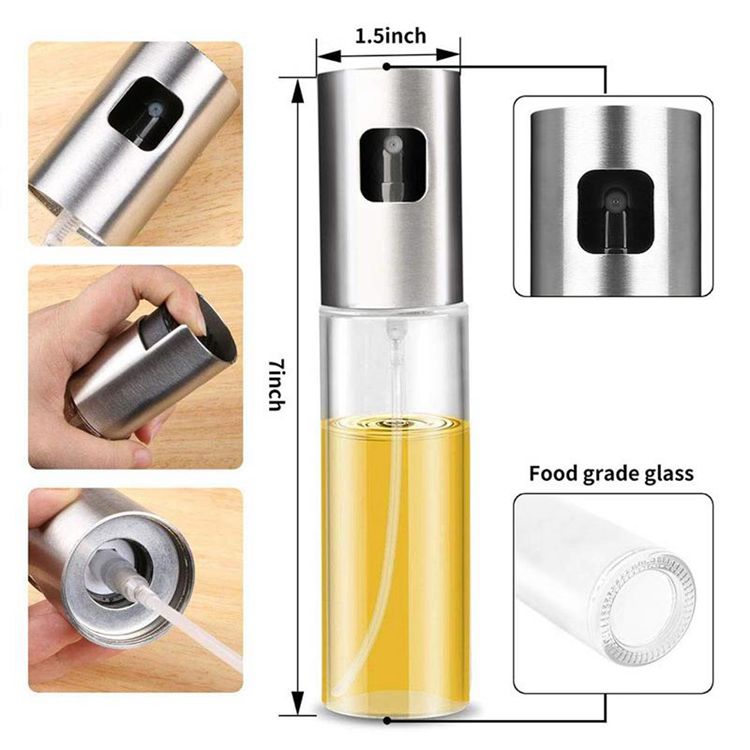 1Pcs Barbecue for Cooking Olive Oil Spray Bottle Oil Vinegar Bottles Canisters Grill Sprayer Tools