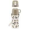 Skater Children's Stainless Steel Water Bottle 2way Direct Drinking 420ml Cup Drinking 350ml Mickey & Friends Cooking Child-friendly Lightweight Type