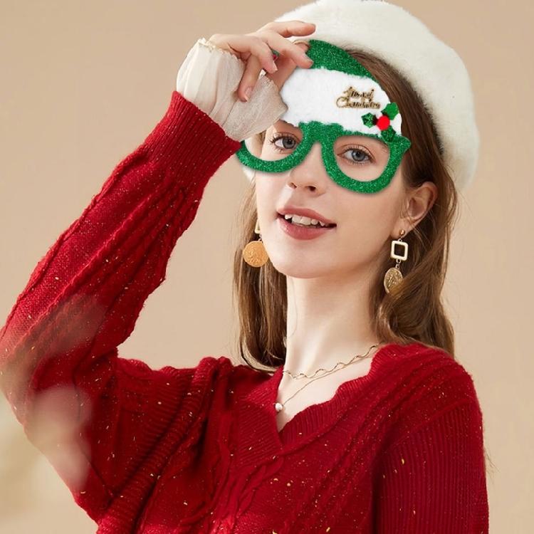 Reusable Plastic Glasses Holiday Celebration Eyewear For Costume Parties Group Photo Props