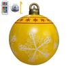 Inflatable Christmas Ball Set: Luminous Outdoor Decor with Cartoon Transparent Balls & Tree
