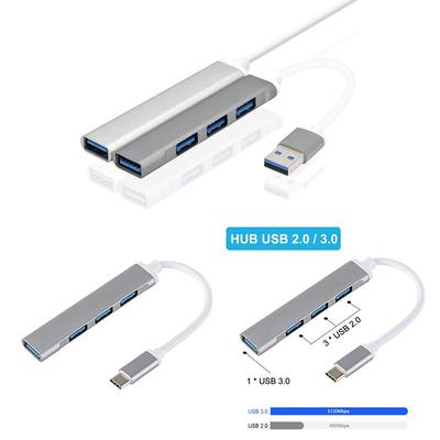 Ultra-Thin USB Type-C 4-Port Hub Expansion Dock