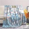1PC Cinnamoroll Print Flannel Blanket, High Quality All Seasons, Home Decor, Warmth and Comfort, Perfect for Christmas Gifts