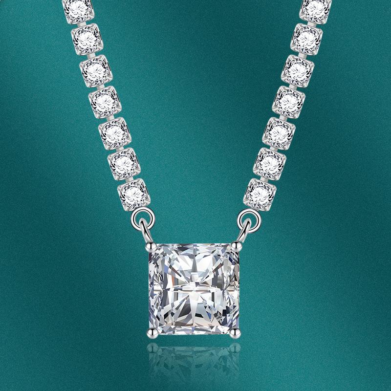 Sace Gems Clássico luxo zircão feminino pingente colar jóias casamento promessa festa presente