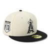 New Era 59FIFTY Side Patch MLB LAA 7 5950 MVP SO LOSANG CHR NER36C8808 Cap, Chrome/Black, 1/4 Inch, BLK, 14388845,