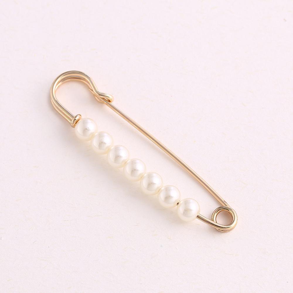 

1Pcs Set Artificial Pearl Waist Pin Clips for Trousers Pants Skirts Dress Waistline Adjusting Shirts Sweater Brooch