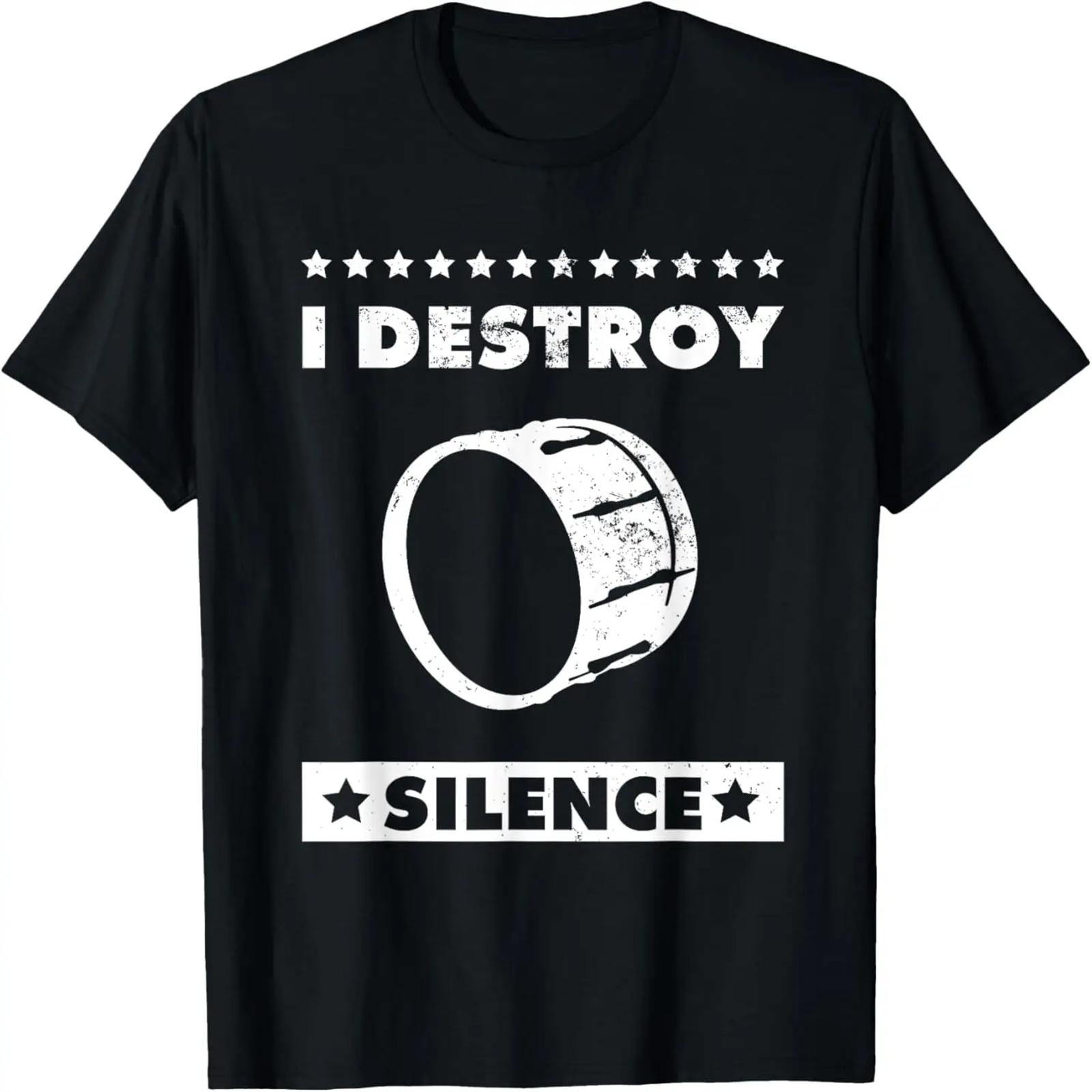 

I Destroy Silence - Choir, Marching Band and Bass Drum T-Shirt XXXXXL різнокольоровий