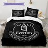 Everton FC Pattern Bedding Home Decoration Birthday Gift (1 * duvet cover + 2 * pillowcase, without core)