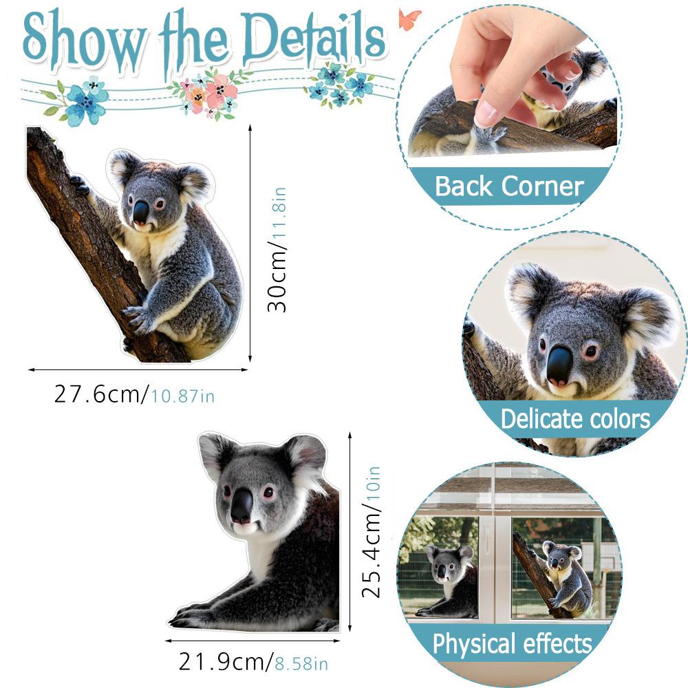 Cat Anti-Collision Window Clings Animal Decals to Prevent People and Bird Strikes on Window Glass Cling Door Decals Decor