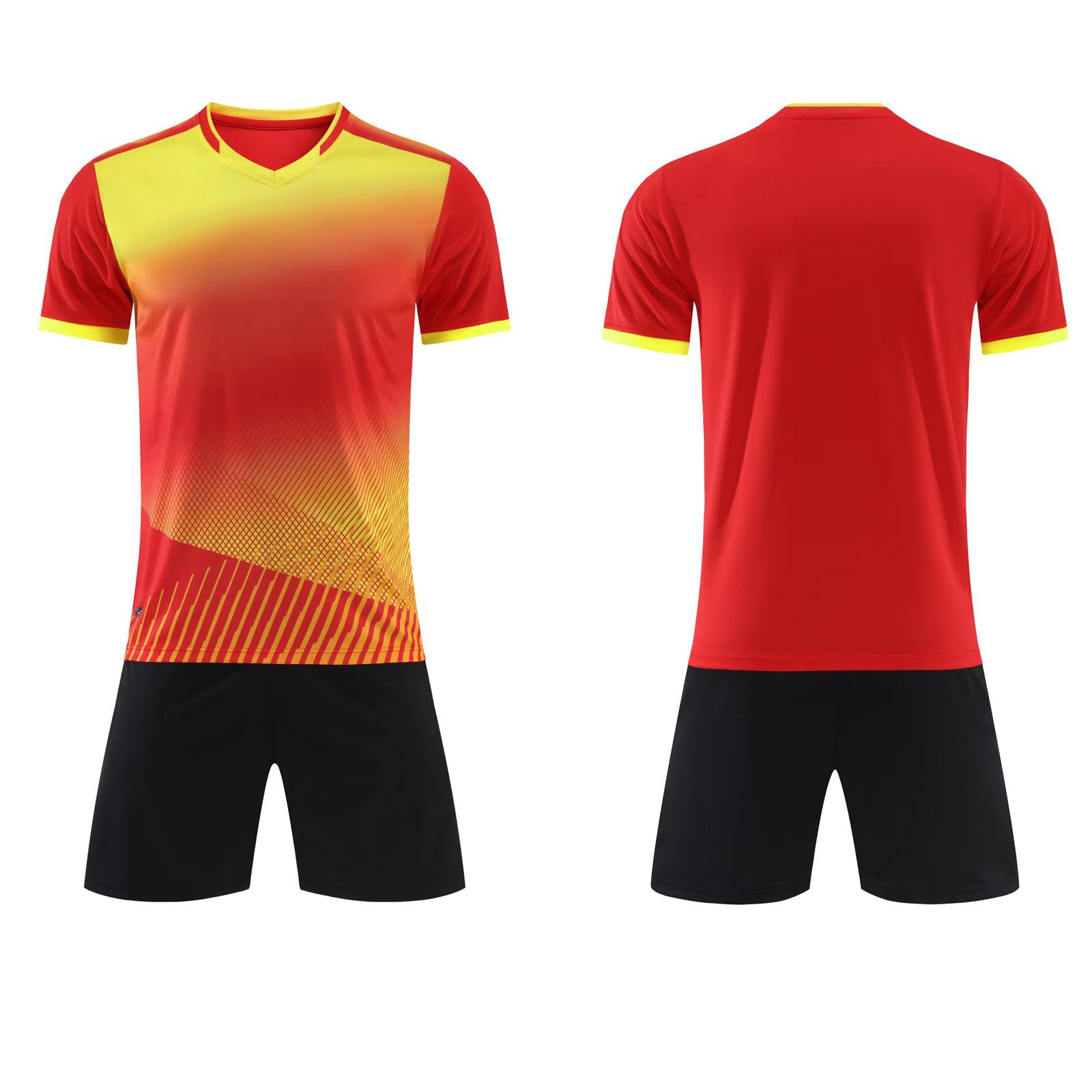 

Camouflage Clothing, Football Jersey Set, Adult Children S Football Training Clothing, Student Competition Jersey, Outdoor Running Clothing 3xs size (height 120-135) красный