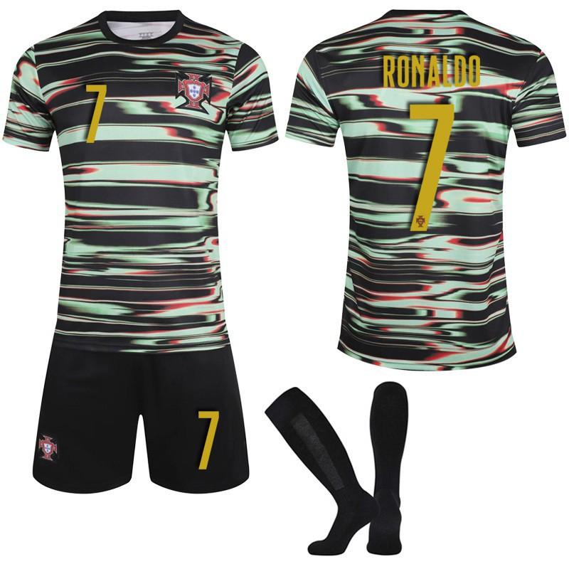 2025-Fußballuniform Nr.. 7 C Ronaldo Trikot Set Rot 8B Gebühr Portugal Training