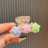 Cute Cartoon Paws Design Small Hair Claw Clip For Women Strong Plastic Hair Accessories Multiple Colors