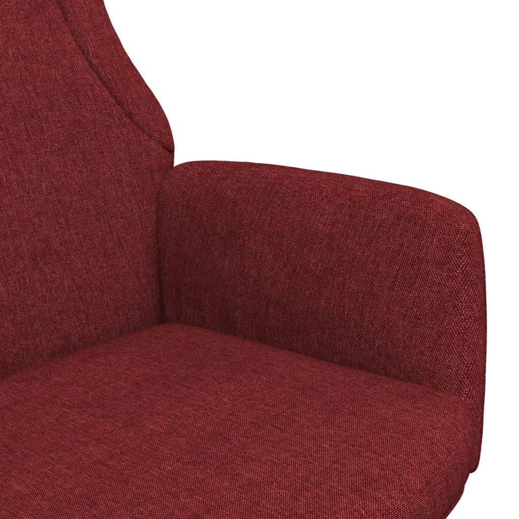 Recliner Chair Fabric Wine Red