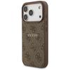Guess 4G Ring Classic Logo MagSafe Case for iPhone 17 Pro Brown