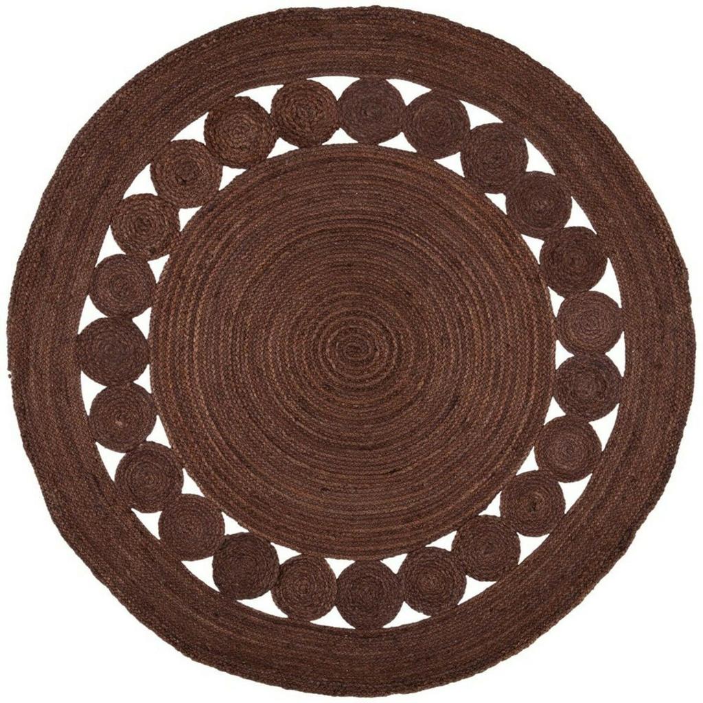 Jute Decor Round Rug Handmade Natural Rug for Any Space Look Rustik Decor For Any Space Area