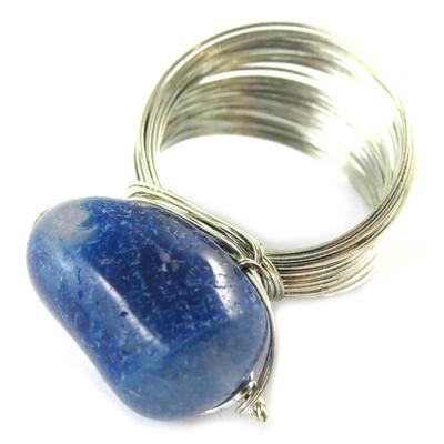 Ring 'Mineralia' Silver Blue