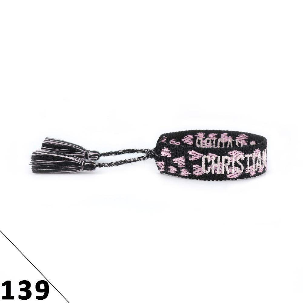 Handmade Embroidered Friendship Bracelet with Tassels for Women