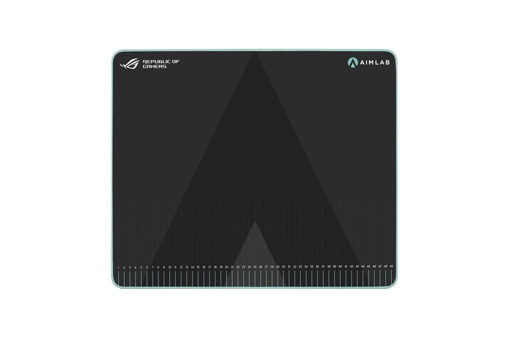 ASUS ROG Hone Ace Aim Lab Edition Gaming 508 x 420 x Large Soft Hybrid Cloth Rubber for Esports and FPS Black Mousepad, 3mm, Size, Material, Non-Slip