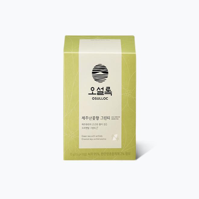Koreanischer traditioneller Tee, Osulloc Jeju Orchid Oriental Green Tea (Teebeutel aus Papier) 10ea
