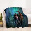 World of Warcraft Pattern Oversized Manta Sofa Bed Cover Soft and Hairy Blanket Plaid Soft Warm Flannel Throw Blankets Fans Gift