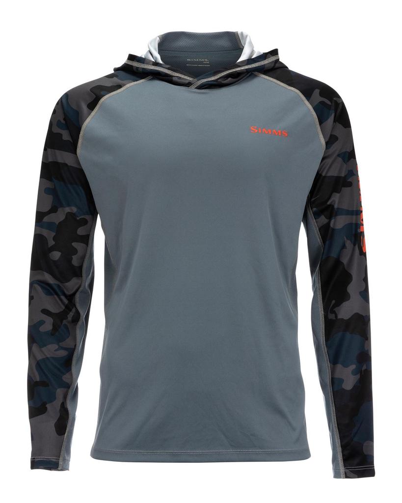 SIMMS Fishing Suit UPF50 Long Sleeve Hoodie Quick Drying Breathable Sunscreen Clothing Luya Outdoor T-Shirt New