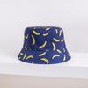 Banana Fisherman Hat Children Summer Sunshade Sunscreen Pot Hat Men Fruit Print Double-sided Wear Versatile