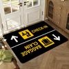 Arrivals And Departures Long Floor Mat Soft Thickened Absorbent Non-Slip Bedroom Living Room Door Mat Home Decor Flannel Rugs