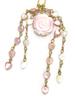 Queen Conch Shell Rose Heart Chain Natural Stone Power Stone A795 [Cherry] Hairpin,