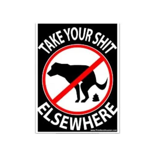 Please Be Respectful Sign  No Dog Pooping or Peeing  Durable Tin Yard Sign for Outdoor Use  Ideal for Home Decor Wall Decor P