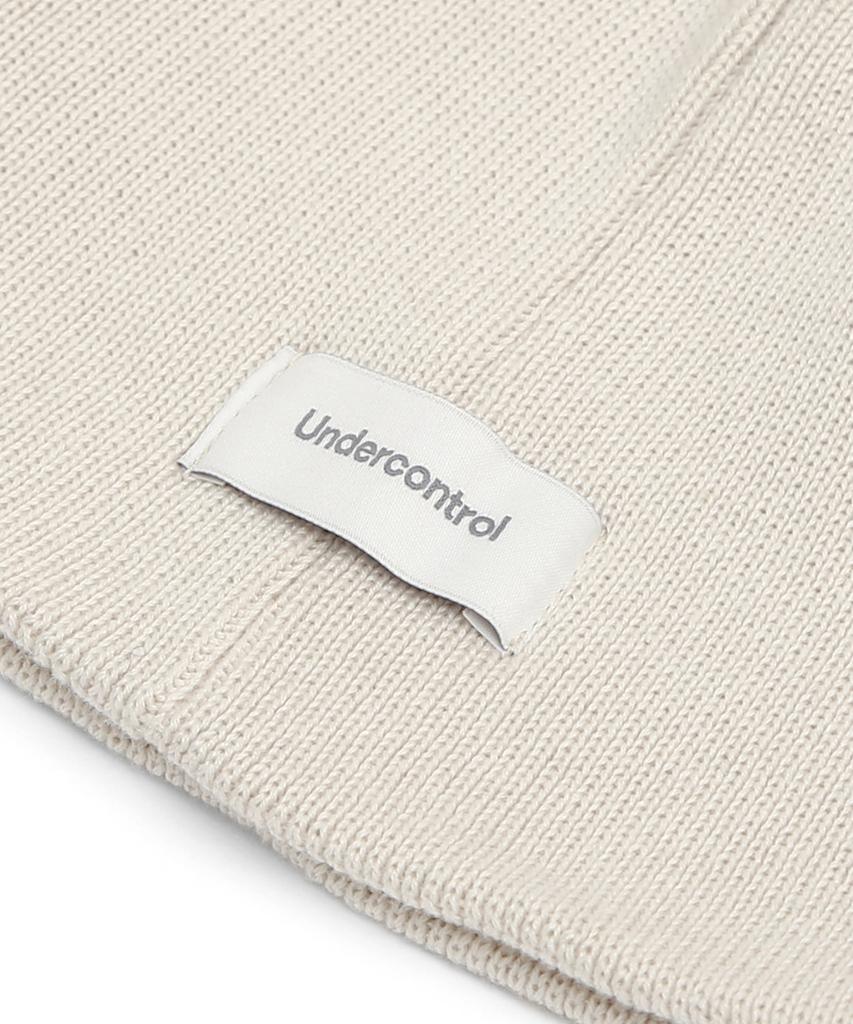 Eondeokeonteulol All-Season Cotton Slim Fit Thin Knit Logo Embroidery Beanie Solid Unisex Beanie Hat Beanie / Uc / No Cuff / Cream