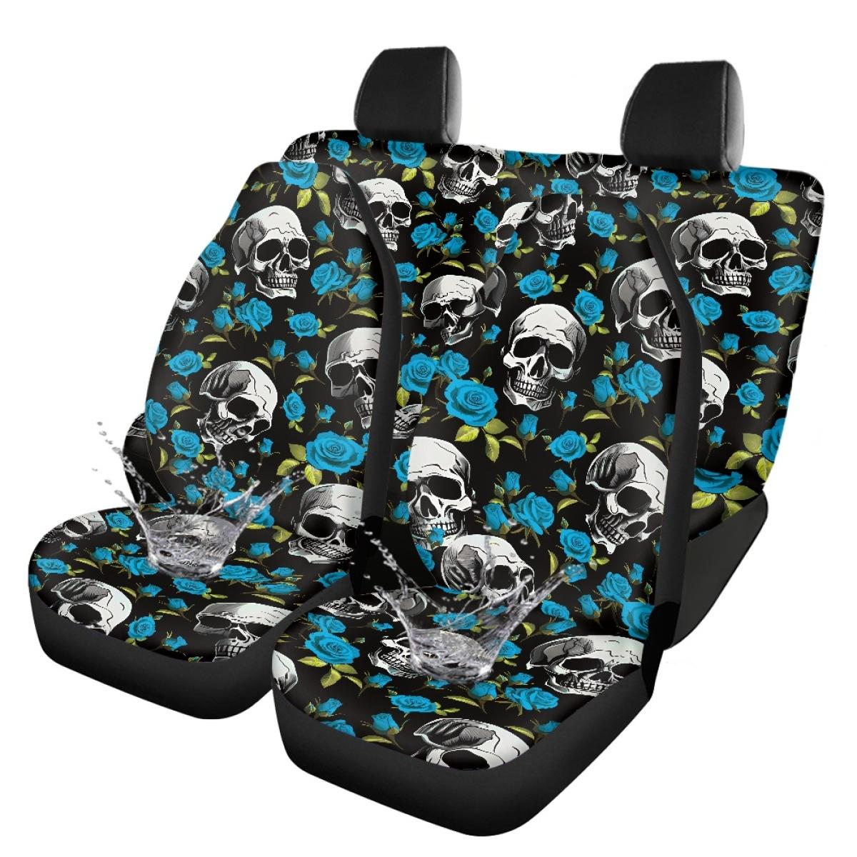 

Car Seat Covers Full Set Digital Print Abstract Art Waterproof Airbag Compatible Front Rear Seat Cushions Universal Auto Interior Accessories onesize