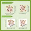 2PCS Painted Flower Bathroom Toilet Stickers Home Wall Waterproof Wall Stickers