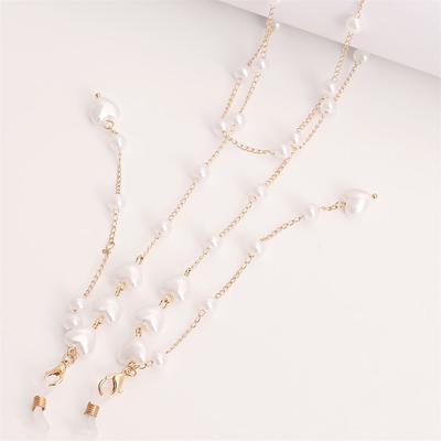 Adjustable Women Neck Chain Sunglasses Eyeglass Glasses Chains Mask Strap Antiskid Losing Chain Pearl Eyeglass Chain