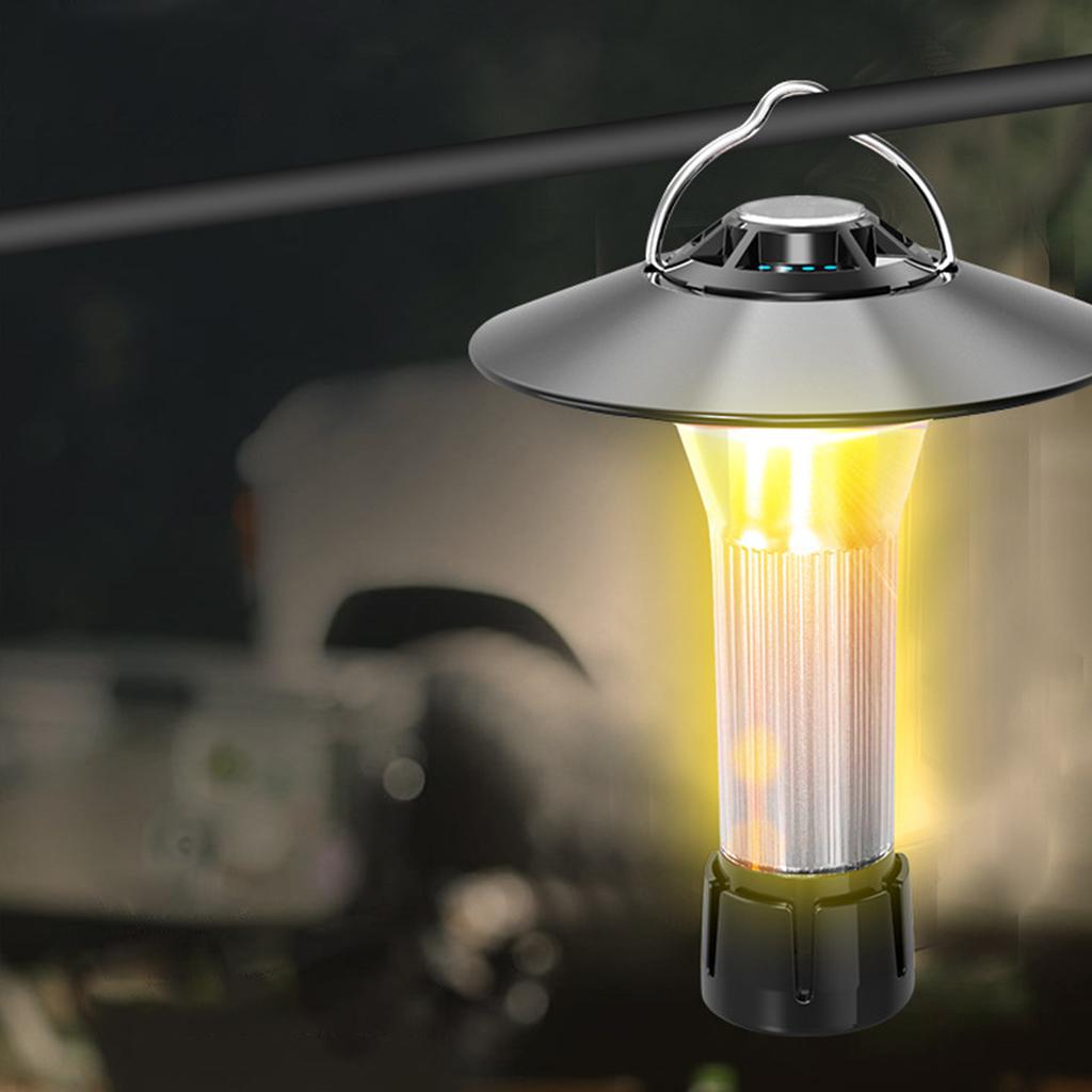 Camping Light Magnet Adsorption Type C Charging 100lm LED Camping Lantern for Hiking Climbing