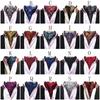 [Xiang Ru] Ascot Tie, Stylish Floral Pattern, Father's Day Gift, Wedding, Party, Business, Workplace, Washable, Formal, Casual, Gift, 20 Designs