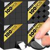 50/200PCS Square Magnetic Sheet Self Adhesive Black Magnets Rubber Flexible Small Sticky Magnets Stickers DIY Craft Fridge Decor