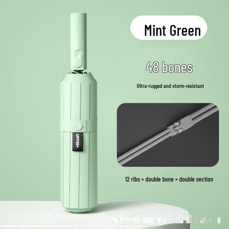 YICAI 12K Windproof UV Protection Sun & Rain Umbrella