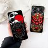 Japan Samurai Skeleton Skull Ninja Bushido Cover for Samsung Galaxy Note 20 9 10 S8 S10 Lite S9 Plus A54 A53 A21S S10E A17 Case