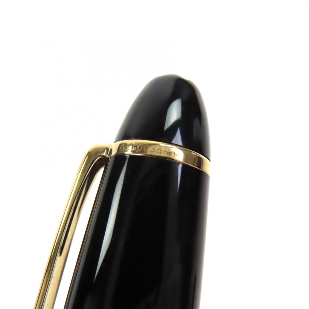 Very Good MONTBLANC Fountain Pen Meisterstück 147 Traveler Black Gold 14K Mens Used