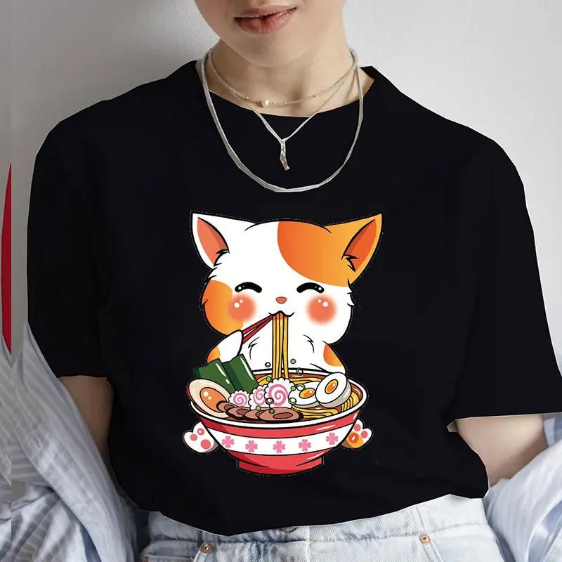 Unisexs Tshirt Casual Kawaii Boba Milk Tea Print Tshirt Bubble Tea Cartoon Unisexs Tee Clothing Cute Cat Anime Tee Shirts Tops