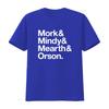 MORK and MINDY retro TV T Shirt Helvetica vintage Washed Unisex Casual Breathable Stretched designer clothes graphic Slightly
