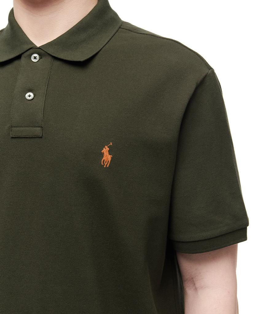 POLO RALPH LAUREN Custom Slim Fit Mesh Polo Shirt - Green