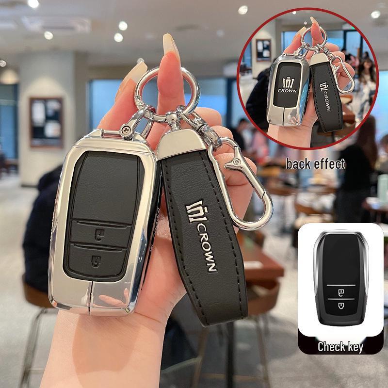 High-Quality Metal Leather Buckle for Toyota Crown 14th Gen Key Case