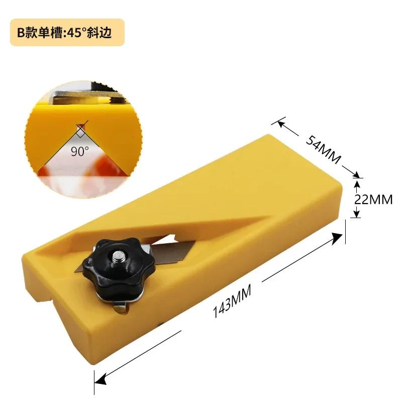 45 Degree Manual Wood Planer Portable Chamfering Tool for Woodworking and Board Edge Trimming