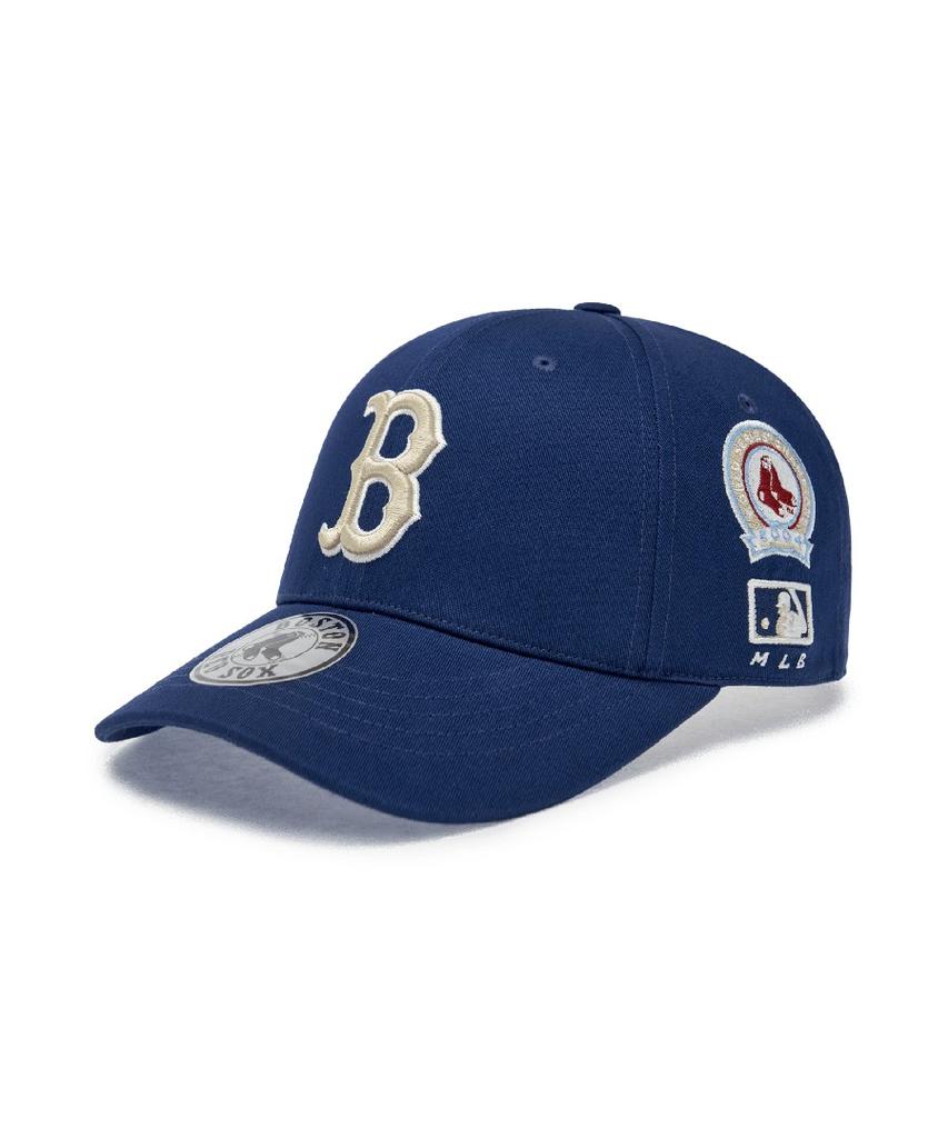 Emelbi Signature All-Over Patch Structure Ball Cap Bos (Mg.Navy)