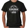 Cool Christian Seek First the Kingdom of God Womens or Mens Crewneck 100% Cotton T-shirt Mens Tees Top Tee