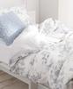 Francfranc Classic Flower Duvet Cover, Single, Gray, Floral Print, Monochrome Gray
