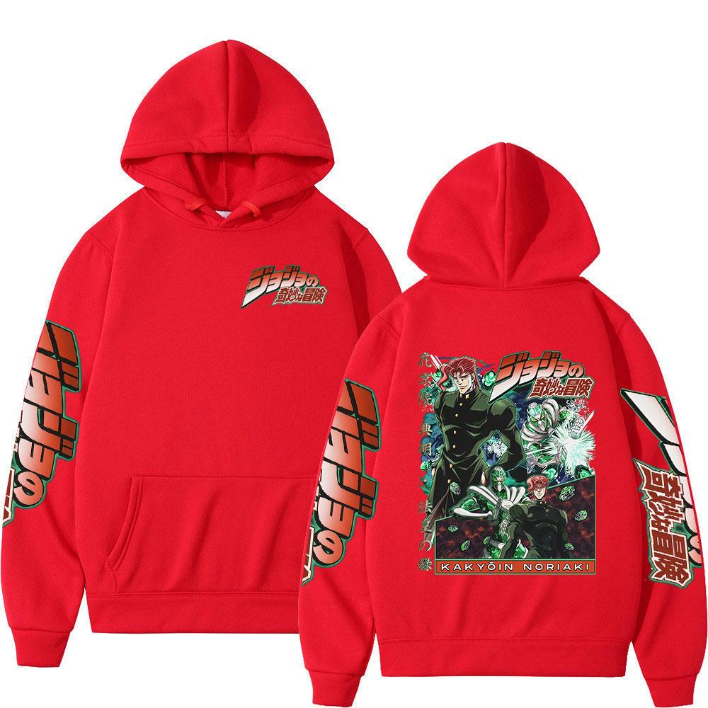 Anime Jojo's Bizarre Adventure Dio Kakyoin Noriaki Sweats à capuche Vêtements pour femmes Sweatshirts à capuche Polaires Manches longues Pulls